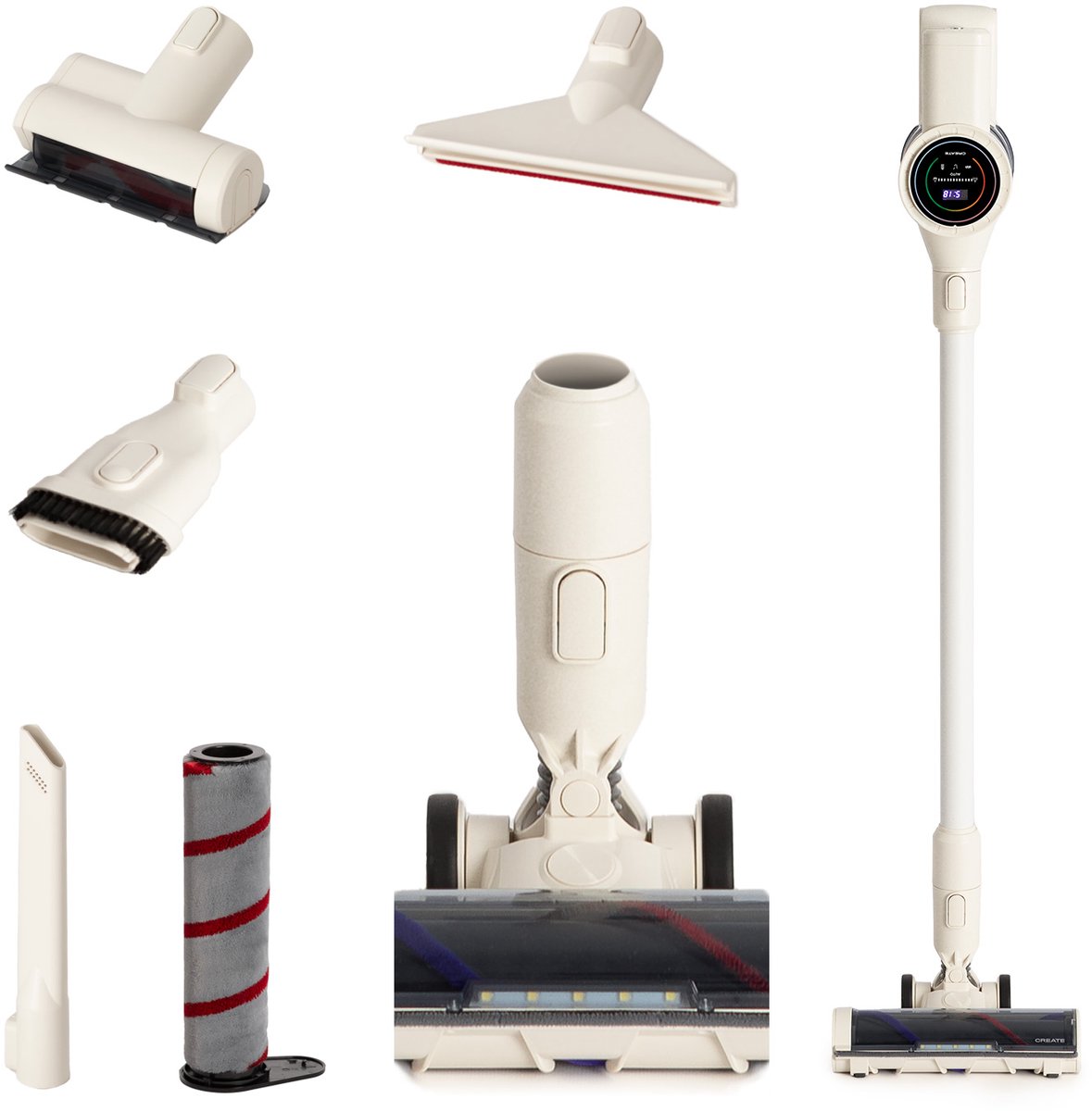 CREATE - 25,9V draadloze staande stofzuiger met lange levensduur van de accu - CYCLONE FORCE PRO