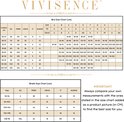 Maattabel voor bh's en slips van Vivisence.
