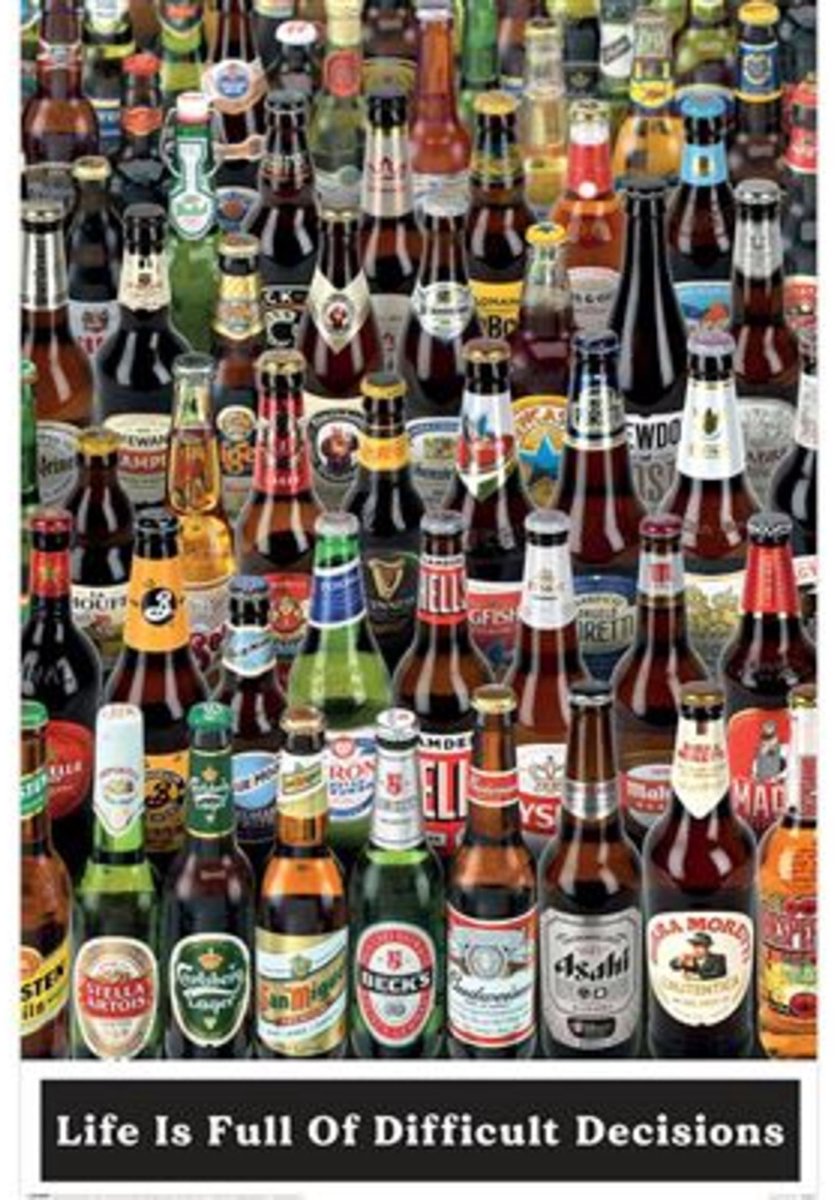 Pyramid Poster Beers - Life is Full of Difficult Choices 61x91,5cm Divers