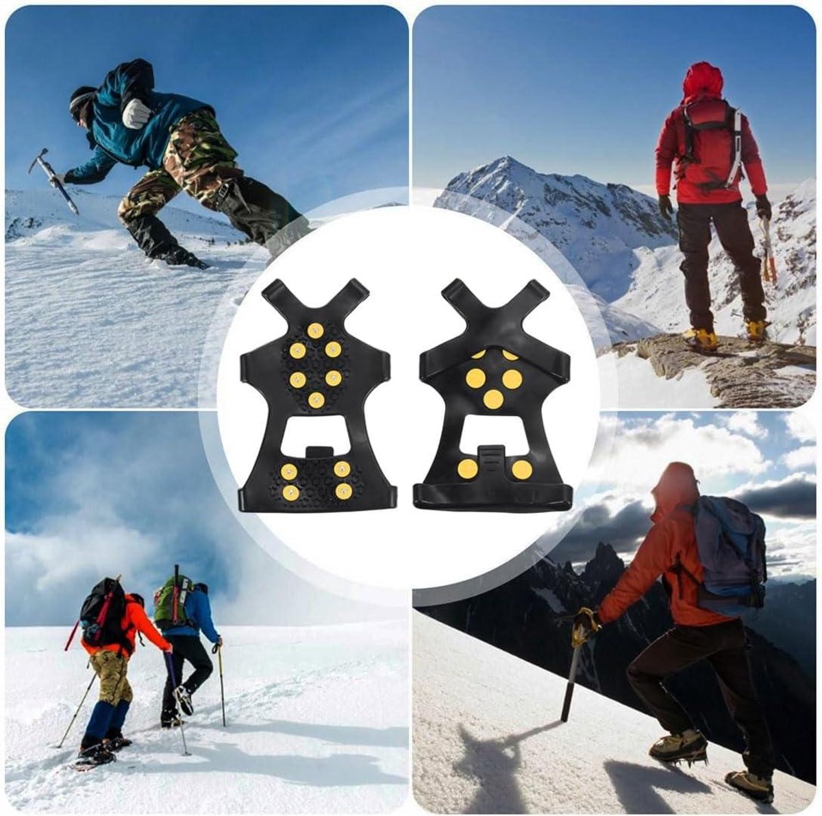 Antislip Klauwen Sneeuw voor Schoenen, Tractie Wandelen Antislip Klauwen Sneeuw voor Schoenen, Tractie Wandelen