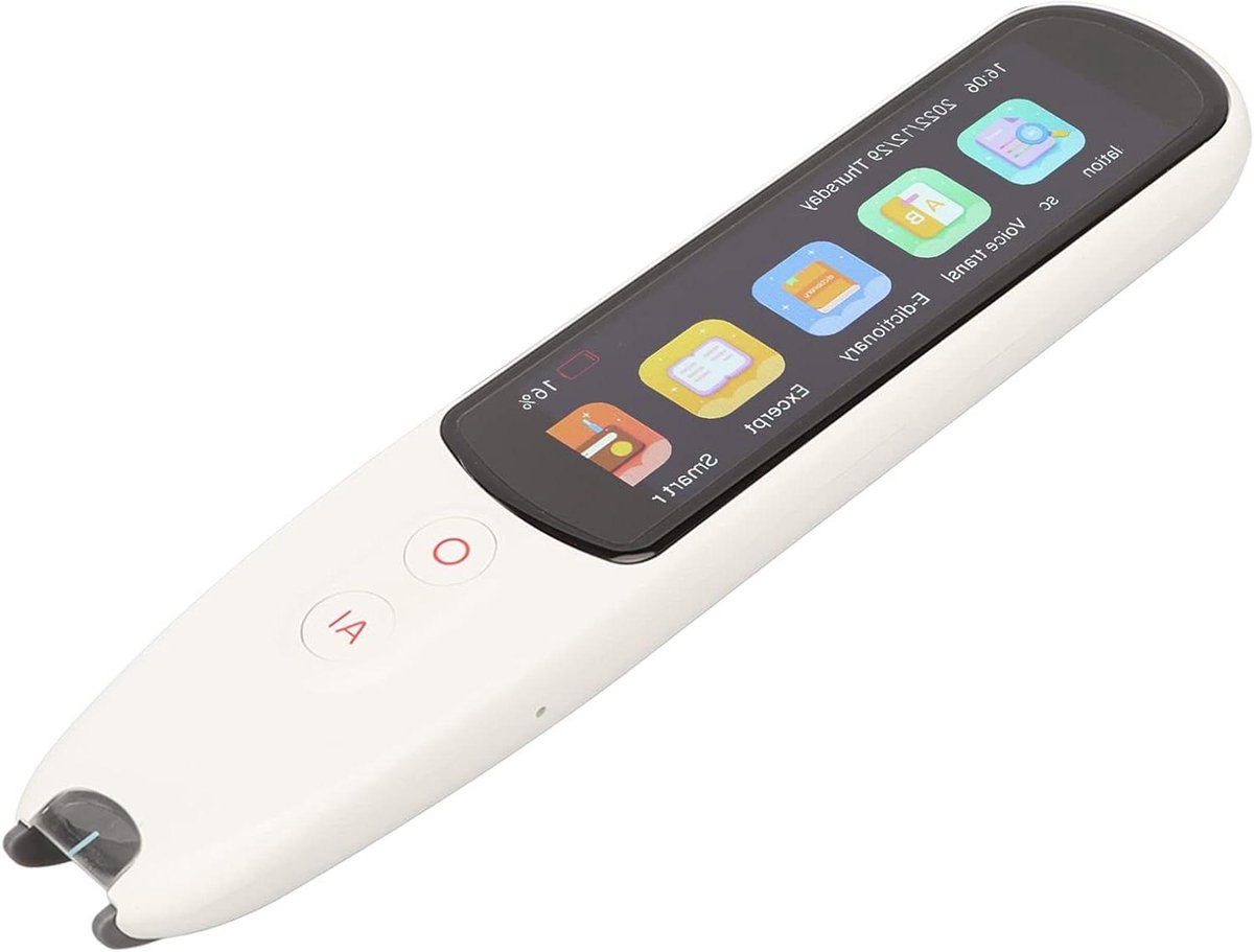 JGS Premium - Slimme Taalvertaler Pen met OCR-leespen en WiFi Scanner - Vertaalpen voor Reizen - 134 Talen - Draagbaar - 3inch IPS Scherm - Tekst Naar Spraak
