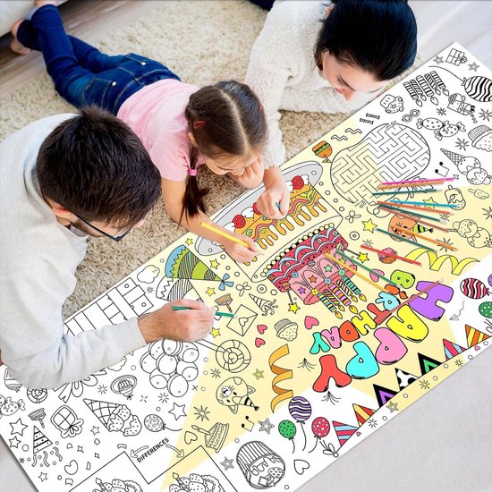 HOWAF Pasen Ambachten voor kinderen, Pasen Giant Kleurposter