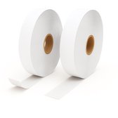 Fermetures velcro -adhésif auto-agrippant 38 mm - 25 mètres - Wit - Bodutex