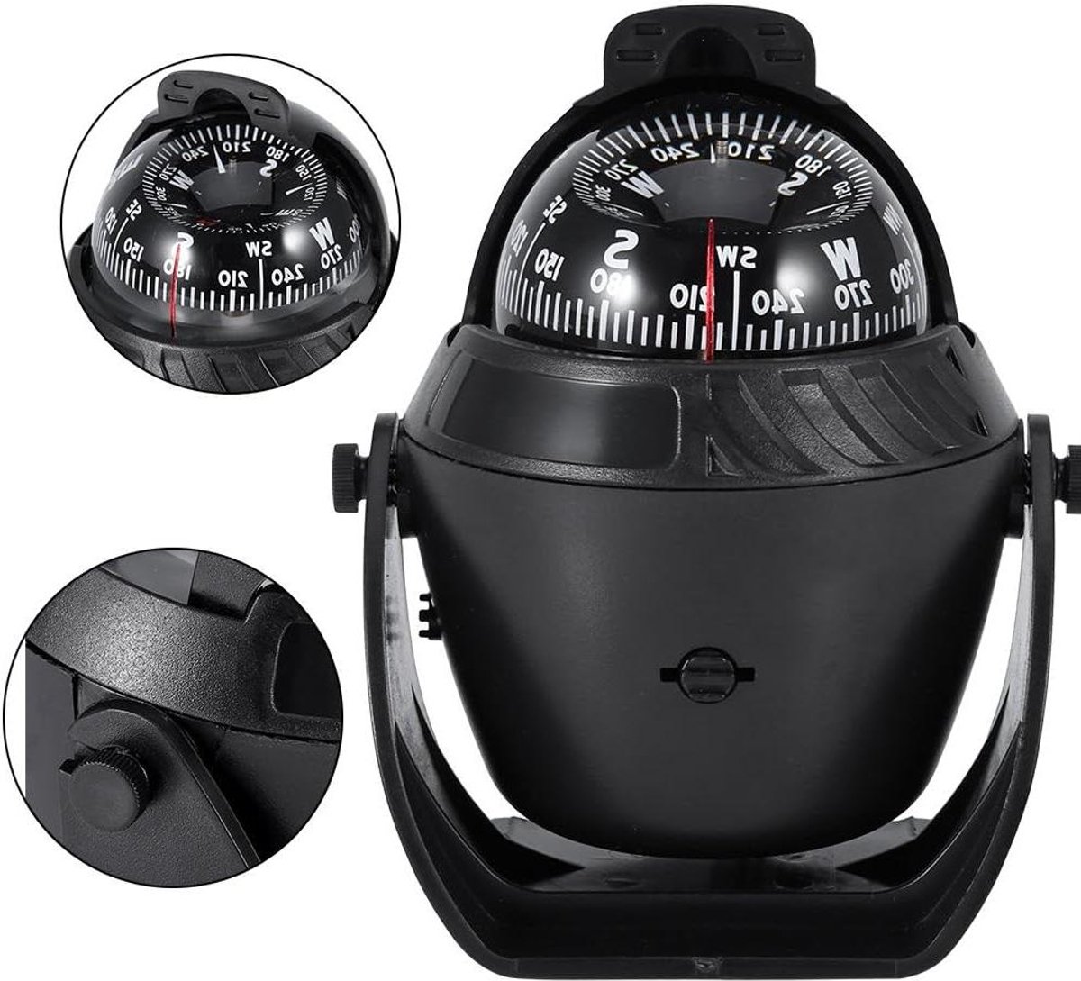 JGS Premium - Elektronisch boot kompas met LED licht voor auto, boot en marine navigatie