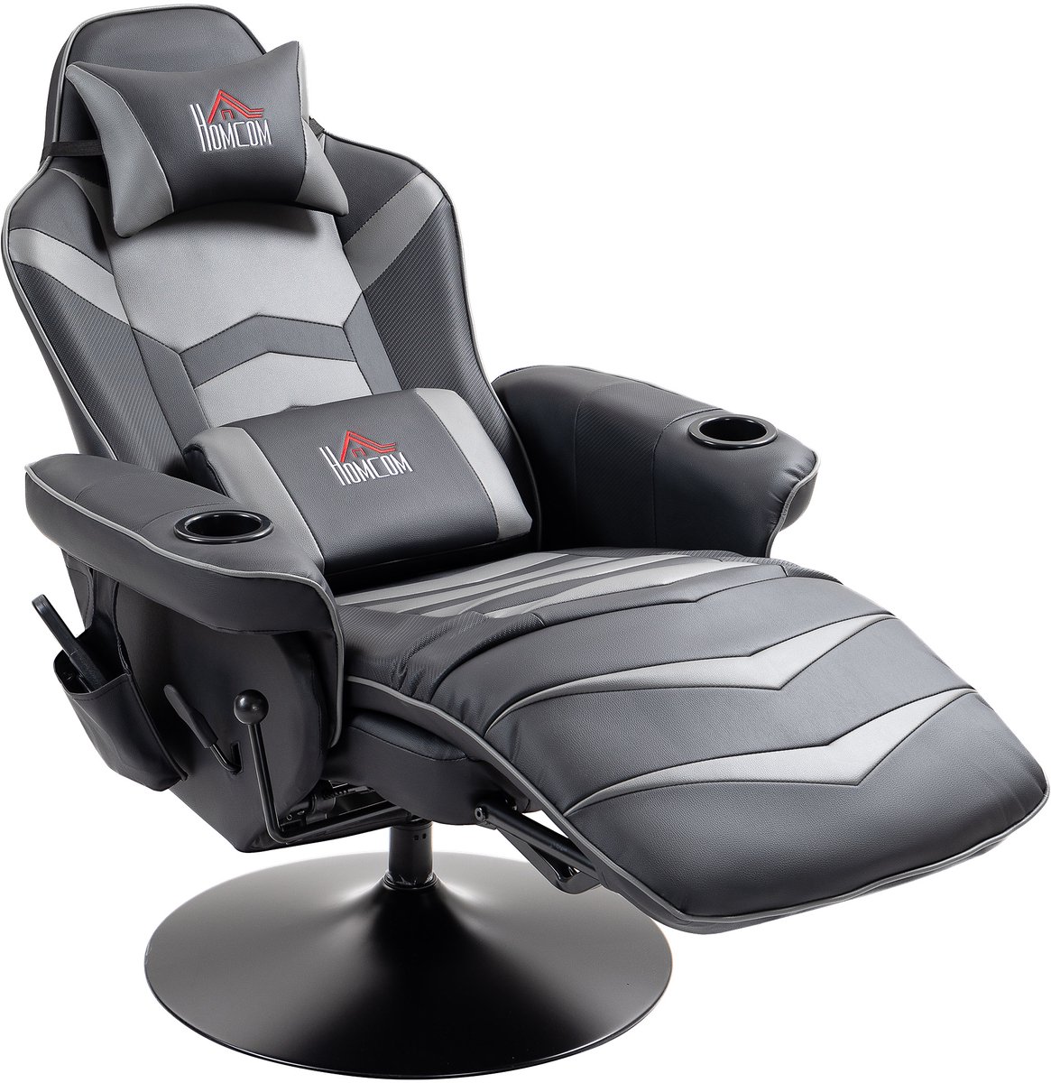 HOMCOM Gamestoel met Massagefunctie en Verstelbare - afbeelding 2