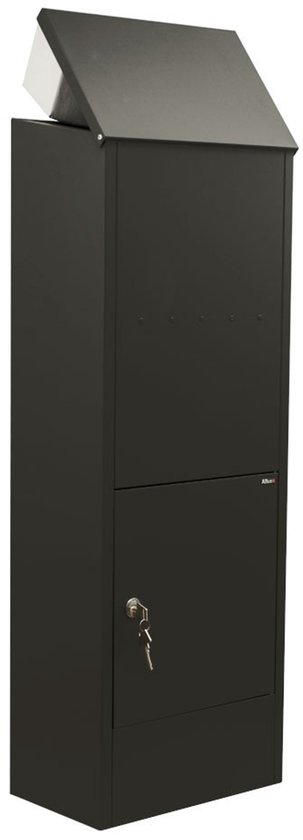 Allux 600 - pakketbrievenbus - achteruitname - zwart