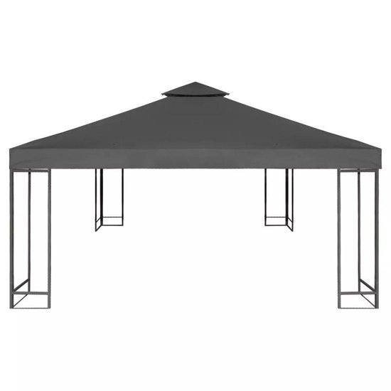 overschrijving Eerder aanraken vidaXL Vervangend tentdoek prieel 310 g/m² 3x3 m donkergrijs | bol.com