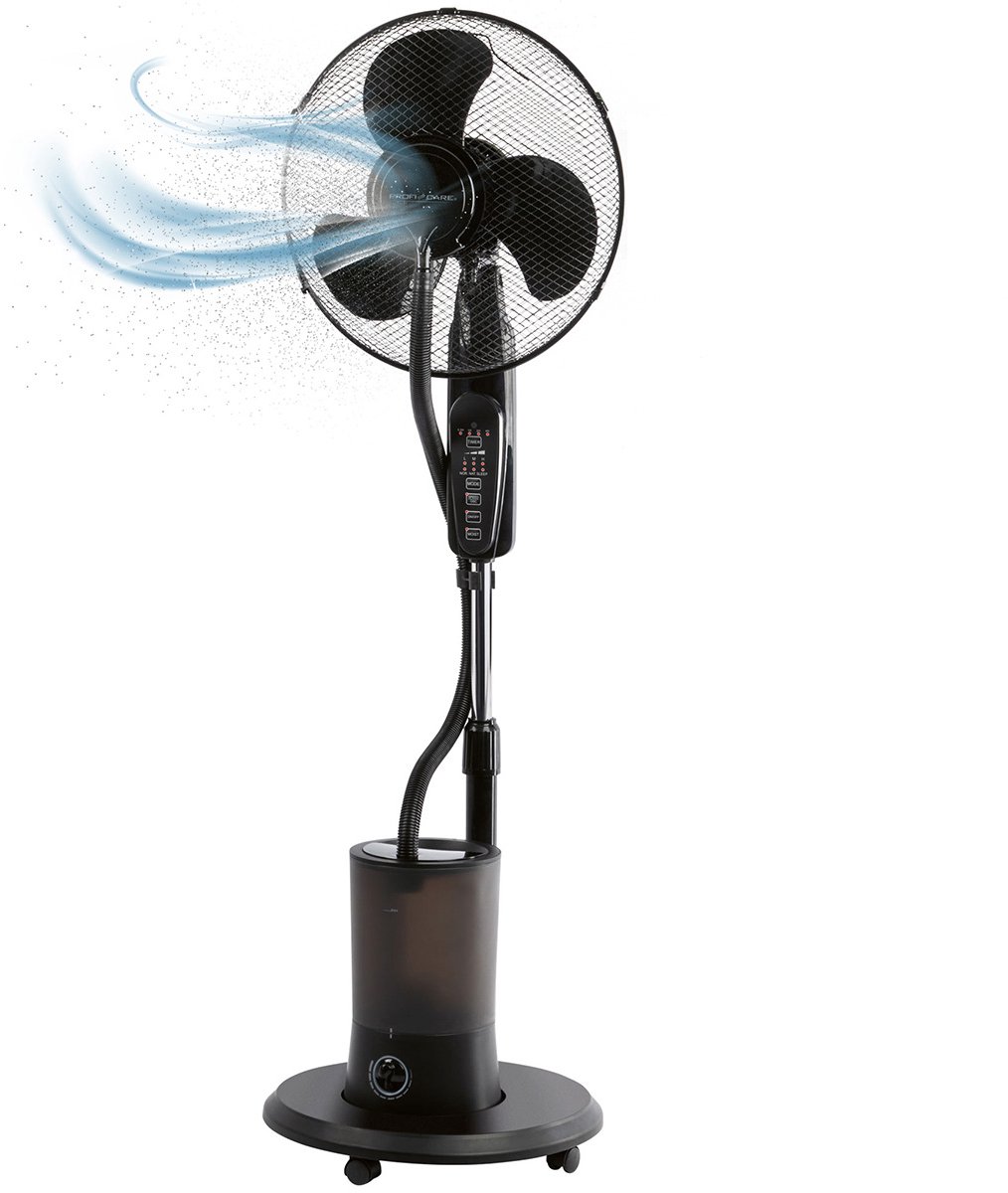 ProfiCare PC-VL 3142 LB - Vloerventilator - Statiefventilator - met Luchtbevochtiger -Zwart