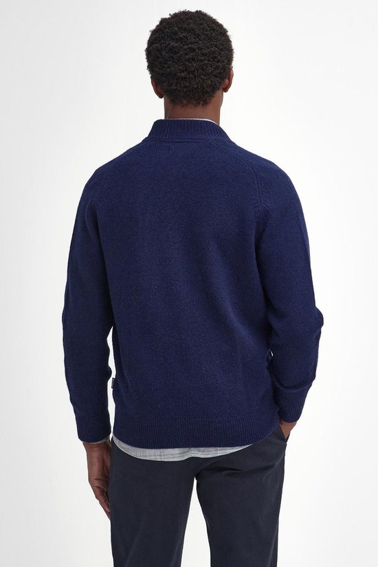Barbour Talder Zip Vest Wol Donkerblauw - Maat S - Heren