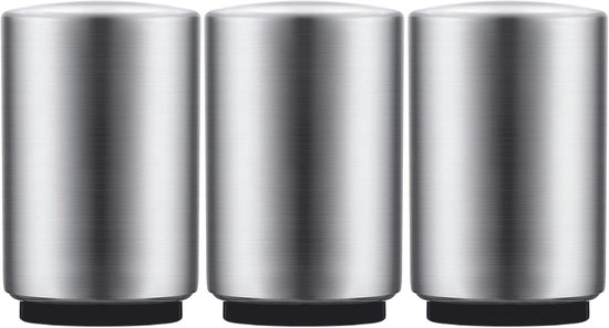 Bieropener en flesopener van roestvrij staal, 4 stuks, bieropener en klassieke flessen, originele en klassieke flesopener voor elk bier