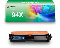 INKFIND 94X (CF294X) Tonercartridge compatibel met HP 94X CF294X - 1-pack Zwart