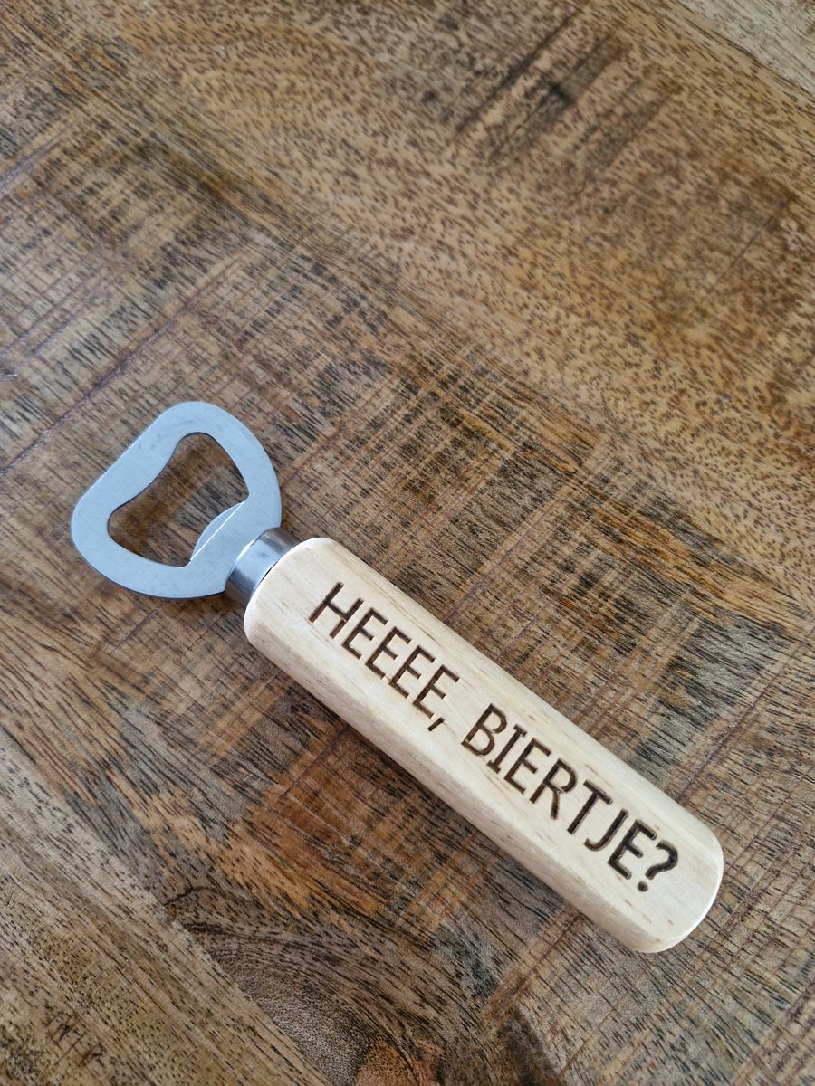 Hand Flesopener, HEEEE Biertje?