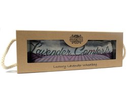 Luxe lavendel tarwezak in geschenkdoos - Lavender Comforts