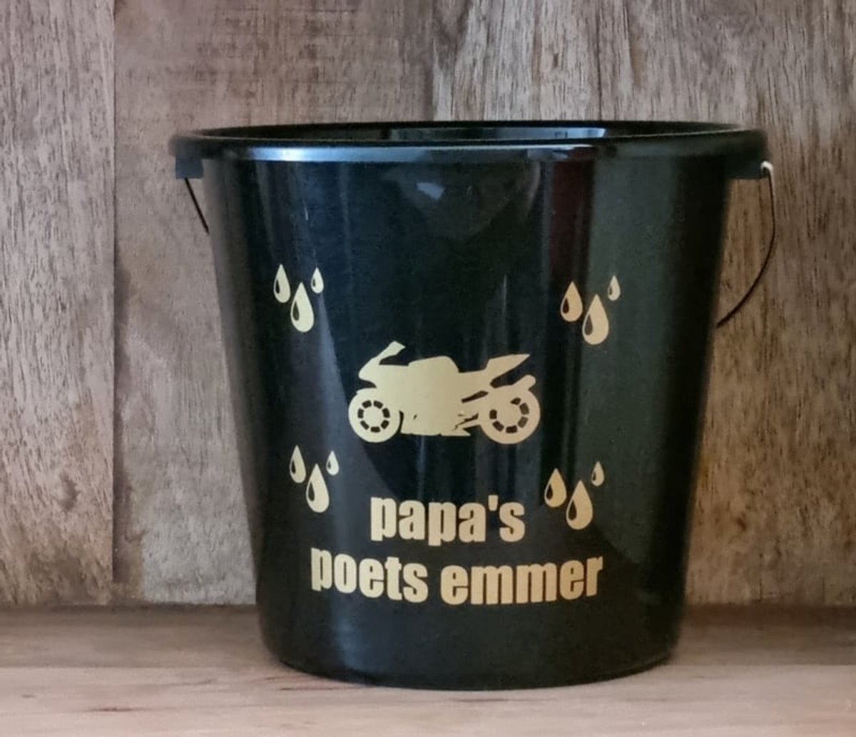 Cadeau emmer - Papa's poets emmer - Motor - Bouwemmer 12 Liter