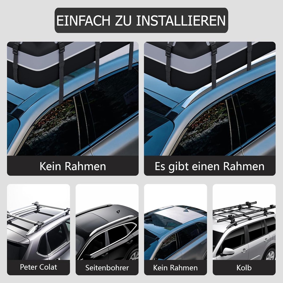 Daktas - Dakkoffer - Daktas auto - Opvouwbare dakkoffer – foto 3