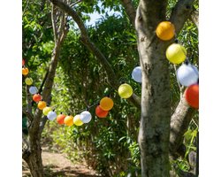 Tuinverlichting - Solar lampionnen lichtslinger LED - Outdoor - 6m -Citrus - Guirled