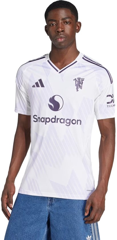 Foto: Adidas manchester united uit wedstrijdshirt ji7423 kleur wit maat s