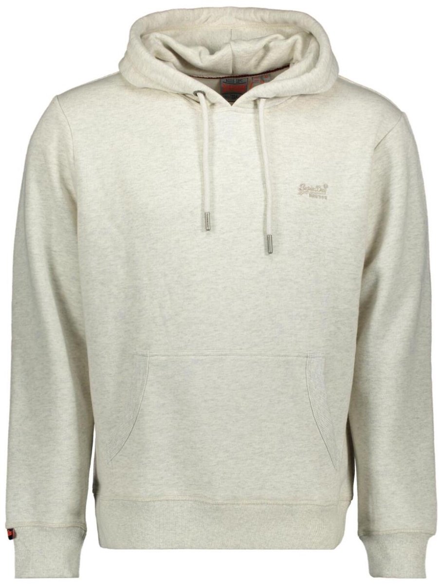 Superdry Trui Essential Logo Hoodie Hb M2014404a Straw Marl Mannen Grijs