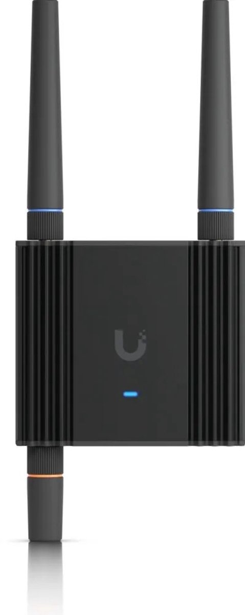 Ubiquiti UMR-Ultra - Router voor mobiele netwerken - Ethernet LAN - Wi-Fi 4 - 4G - LTE - DIN-rail/wandmontage - zwart