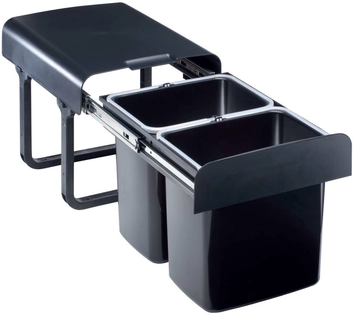 Ekko - Inbouw prullenbak - 2 x 15 liter (2 Compartimenten)