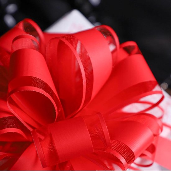 5 Pieces Gift Bow - Large Giant Bow for Car Decoration - Wedding - New Houses - Party Gift Bow Bags - Rood van Merkloos	 — afbeelding 4