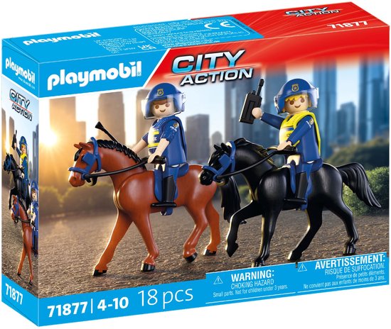 PLAYMOBIL Action Heroes: Politie te paard - 71877