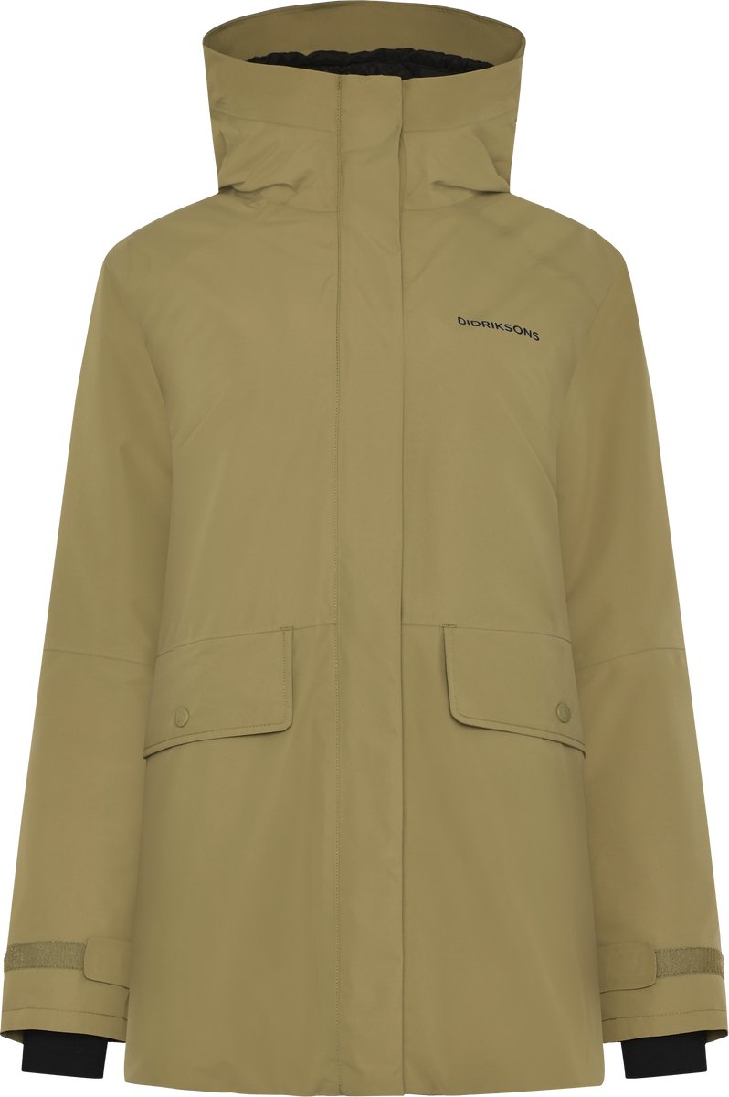 Didriksons TUVA WNS PARKA Dames Outdoorjas Groen