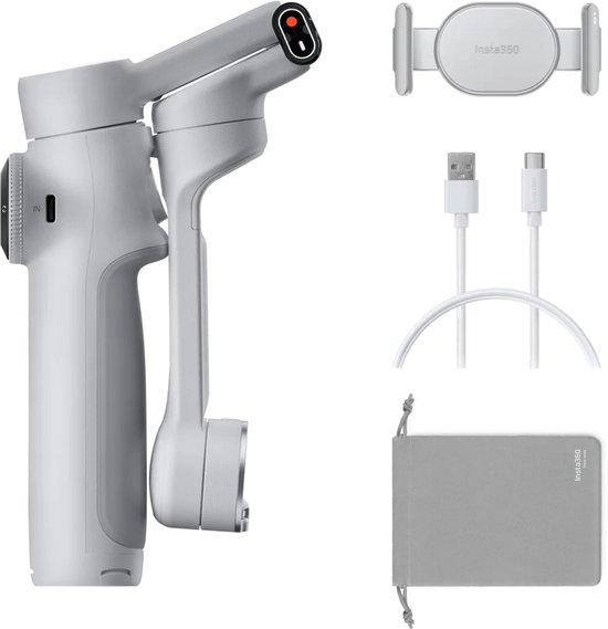 Pack Standard Insta360 Flow 2 - Gris pierre - Deep Track 4.0 - Perche à selfie