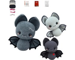 DIY Amigurumi Haakpakket Vleermuizen - 3-delige set voor beginners