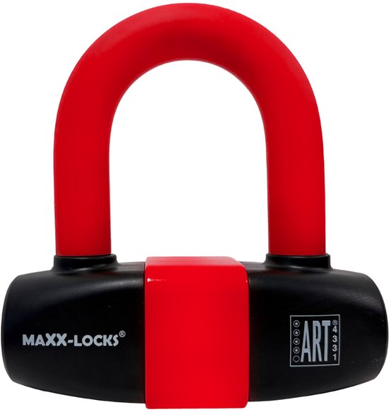 Maxx-Locks Taupo Schijfremslot ART 4 - Remschijfslot - ART4 Motorslot - Gebruiksvriendelijke Beveiliging voor je Motor - Rood van Maxx-Locks — afbeelding 3