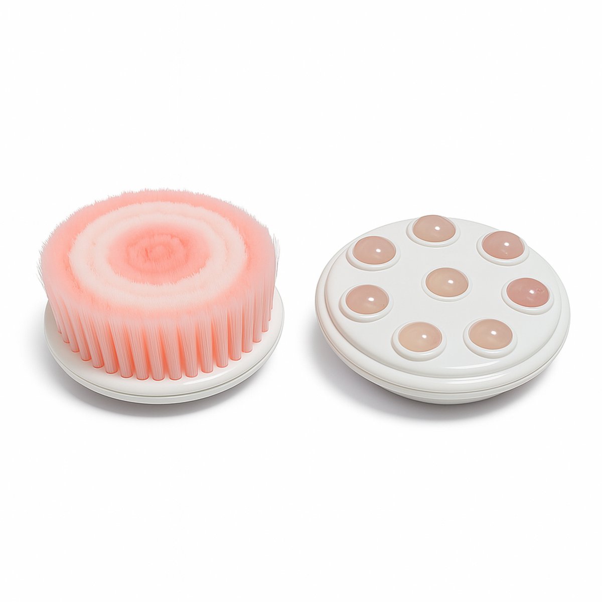JML Pure Perfection Body Brush Opzetkoppen – 2-delige Set – Massager & Firm Brush Head