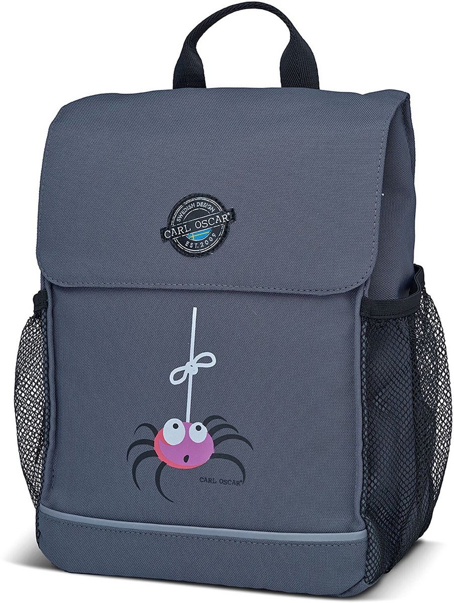 Carl Oscar Pack n’ Snack rugzak - 30x21x12 cm (8 L) - polyester - grijs / spin