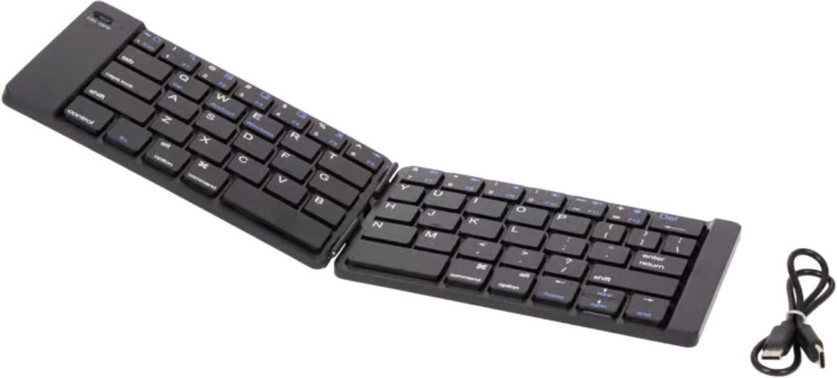 Bluetooth toetsenbord mini keyboard draadloos - QWERTY - Zwart