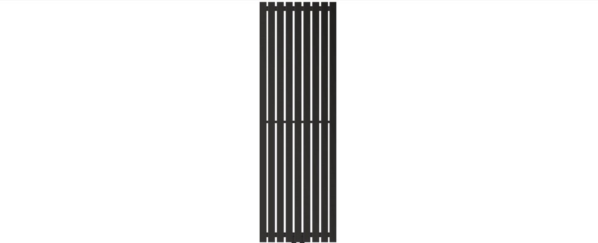 QPFO® Badkamer Radiator Zwart Mat 480x1400 mm - Design Handdoekradiator - Verticale Verwarming voor Badkamer