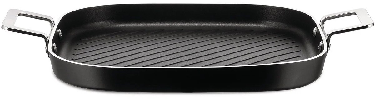 Alessi Pots&Pans-Grillpan-Vierkant-Keramische Toplaag