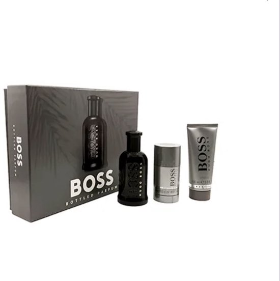 HUGO BOSS BOSS BOTTLED M SET PARFUM 100ML SG 100ML DEODORANT STICK 75ML by HUGO BOSS