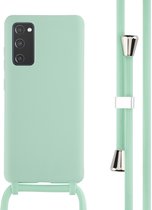 Coque Samsung Galaxy S20 FE - Coque en Siliconen iMoshion avec cordon - Vert menthe