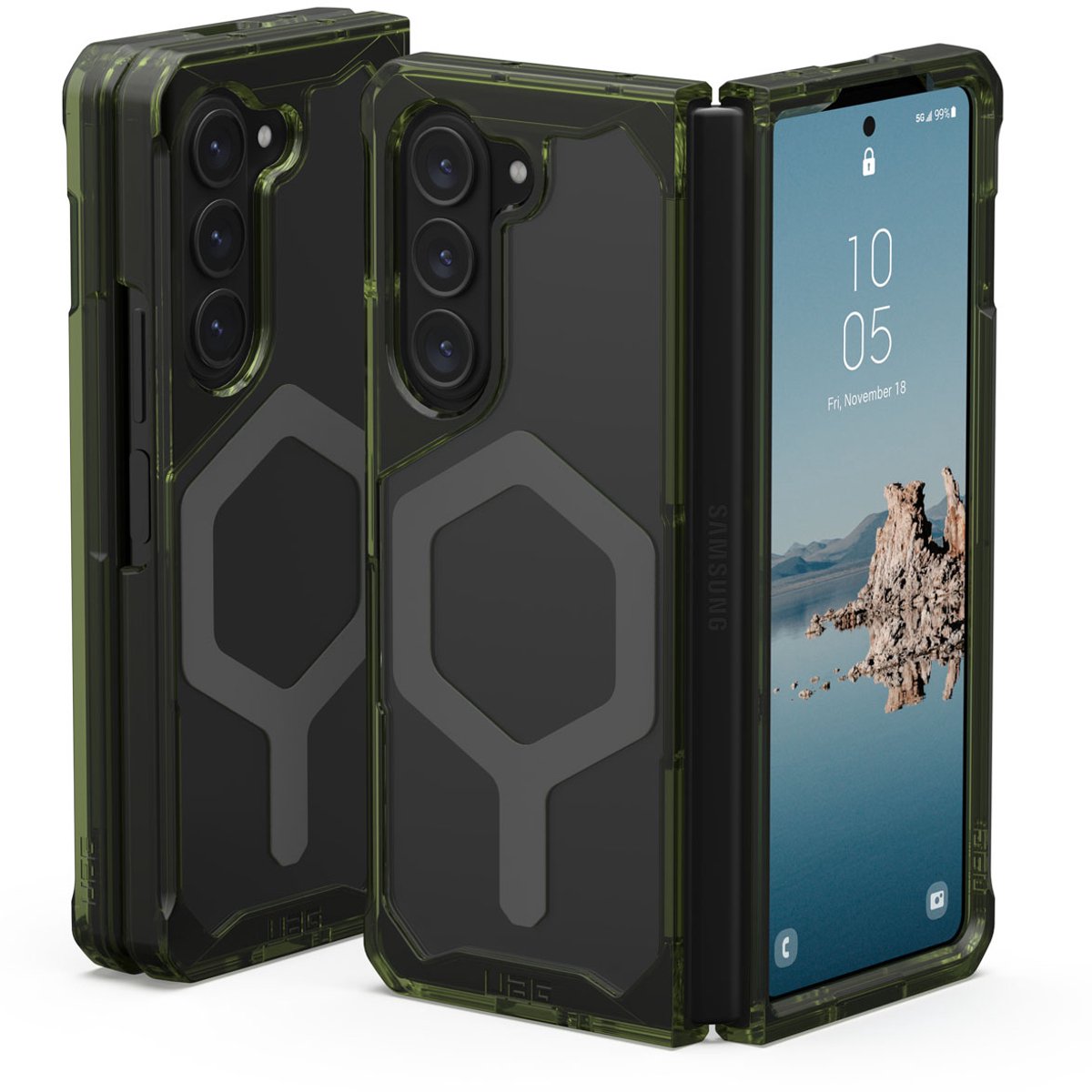 UAG Plyo Pro Backcover Samsung Galaxy Z Fold 5 Olijfgroen