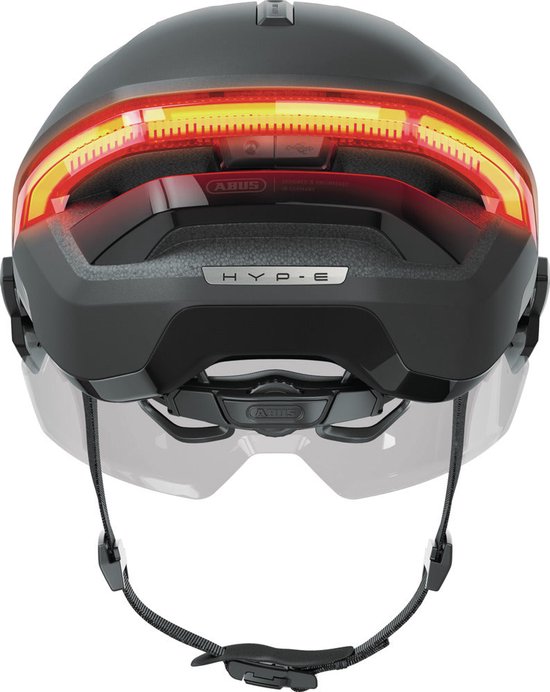 Fietshelm ABUS HYP-E ACE volcano titan L - 57-61 cm - zwart - Geschikt voor gebruik op speed pedelecs - elektrische fietsen - snorfietsen - NTA-8776 745 g — afbeelding 2