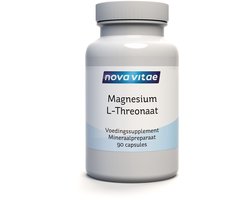 Nova Vitae Magnesium L-Threonaat - Magnesium L-Threonate - 90 capsules - 90 stuks
