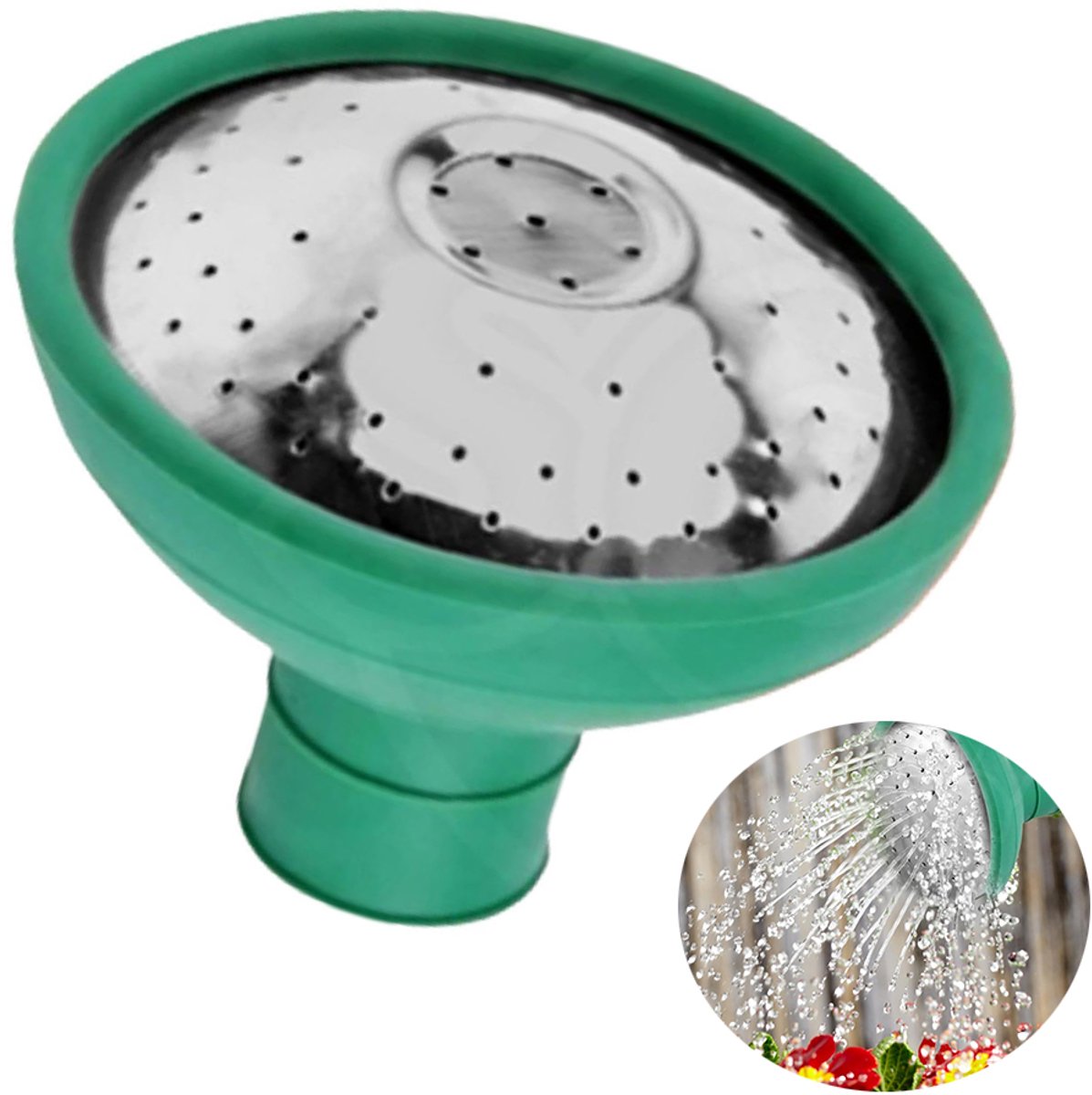Gieter van roestvrij staal - Vervangende accessoire voor gieter - Kleine sproeier - Voor bewatering in de landbouw/ bloemen/ groenten en tuin