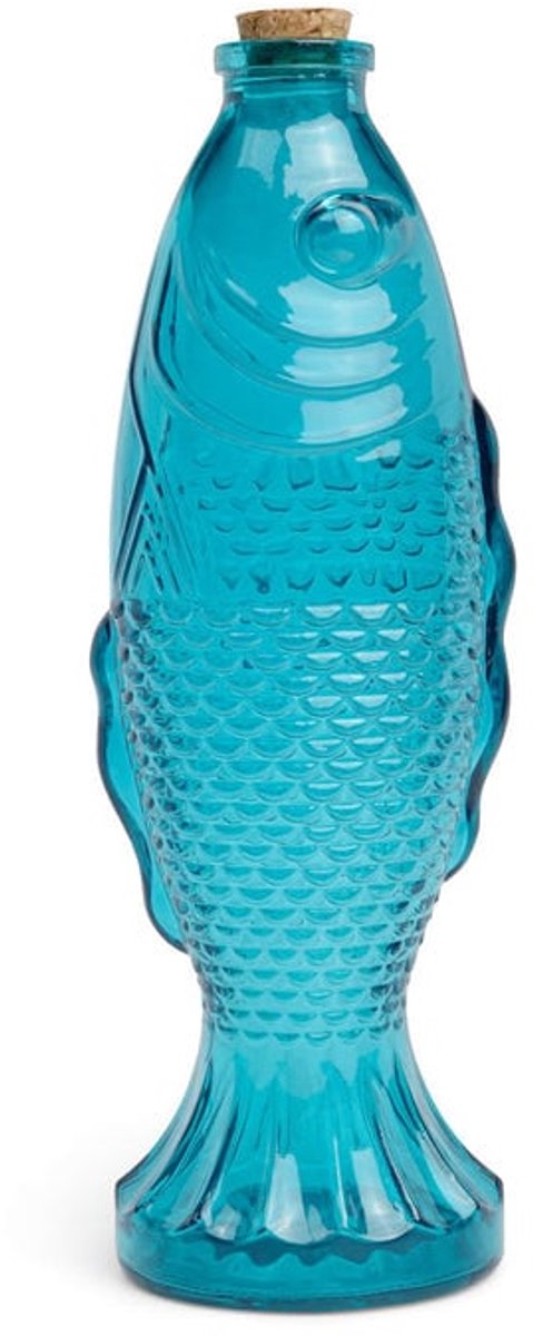 Gentlemen's Hardware Fish karaf - 535 ML | blauw | vis decanter | een origineel mannnenkado