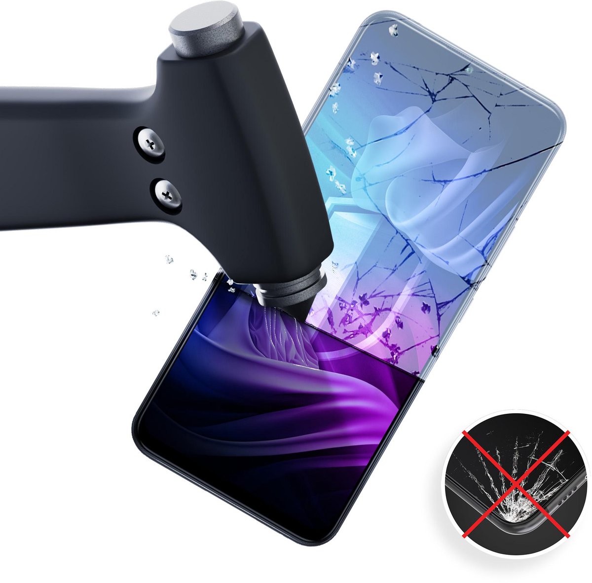 3Mk Gehard Glas Voor Xiaomi Mi 10 Lite 5G Mat Beschermend Anti-Reflectief