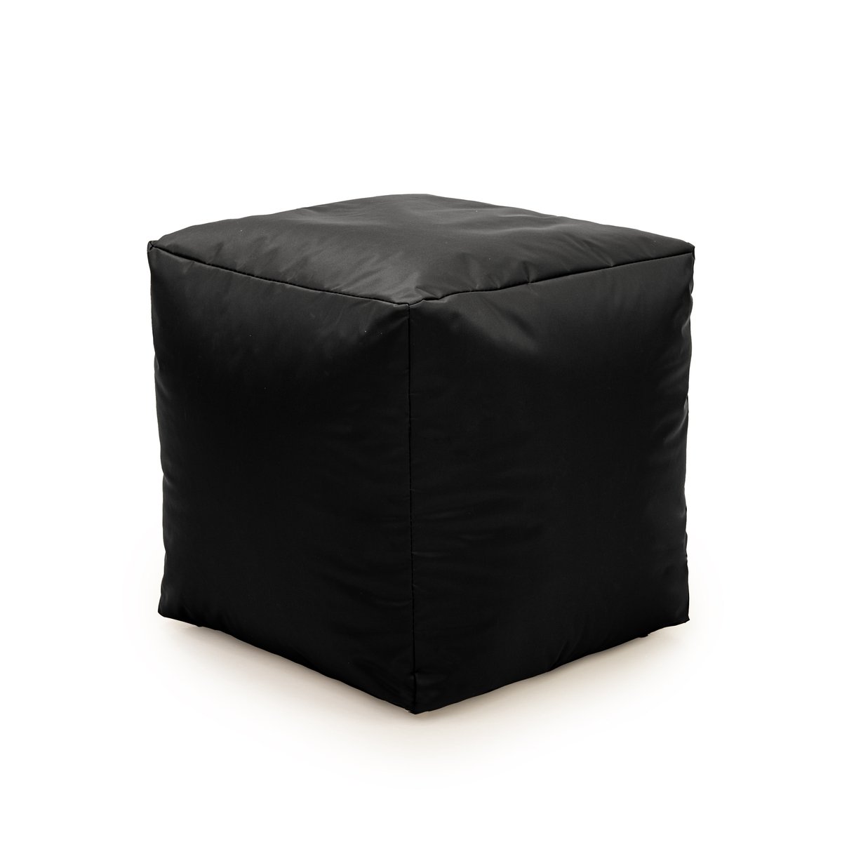 Drop & Sit - poef - robuust nylon - zwart - 50x50x40