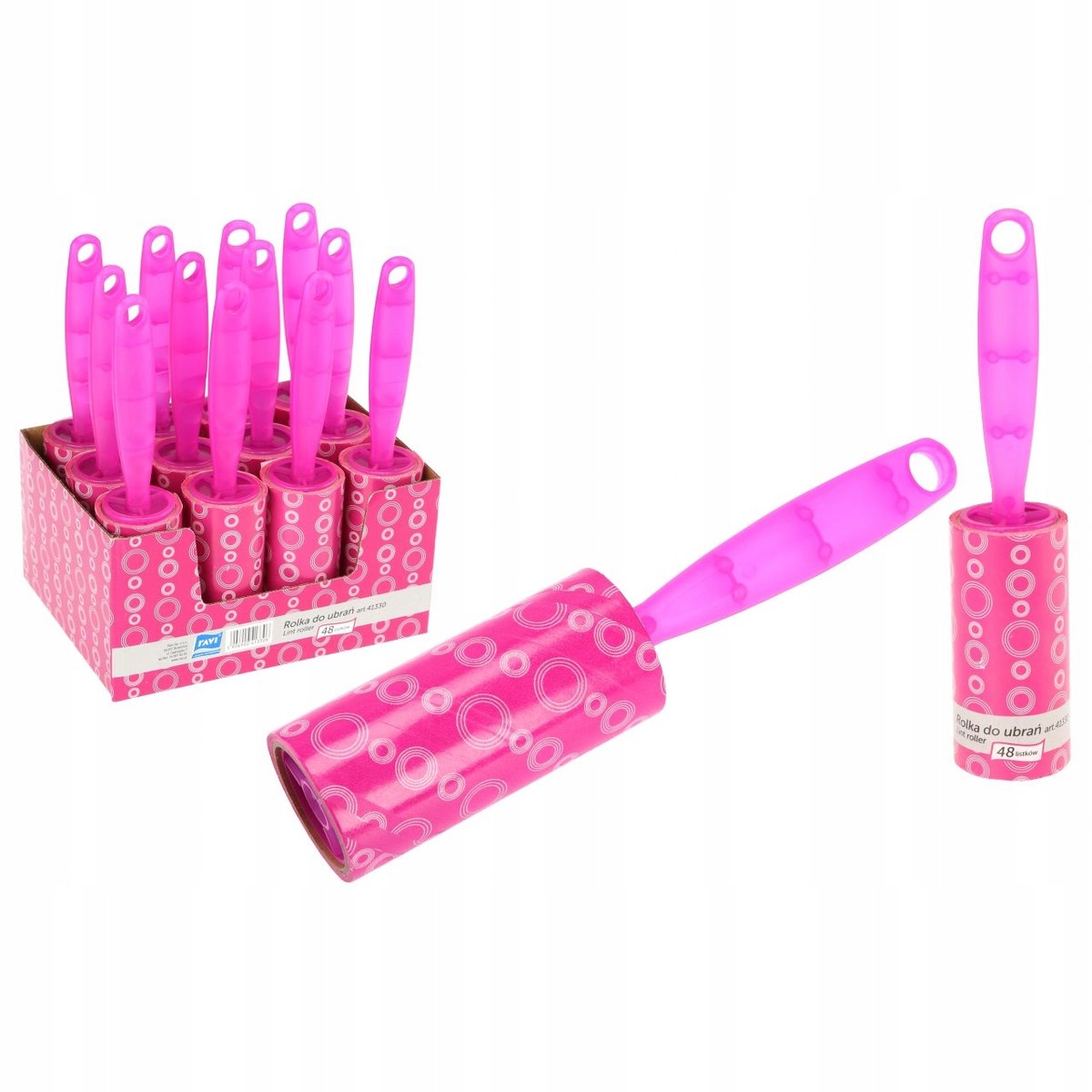 RAVI Serie - Kleiroller - 1 stuks - Polyester - Roze