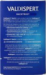Achterkant Valdispert Nacht doosje met informatie over ingrediënten en gebruik.