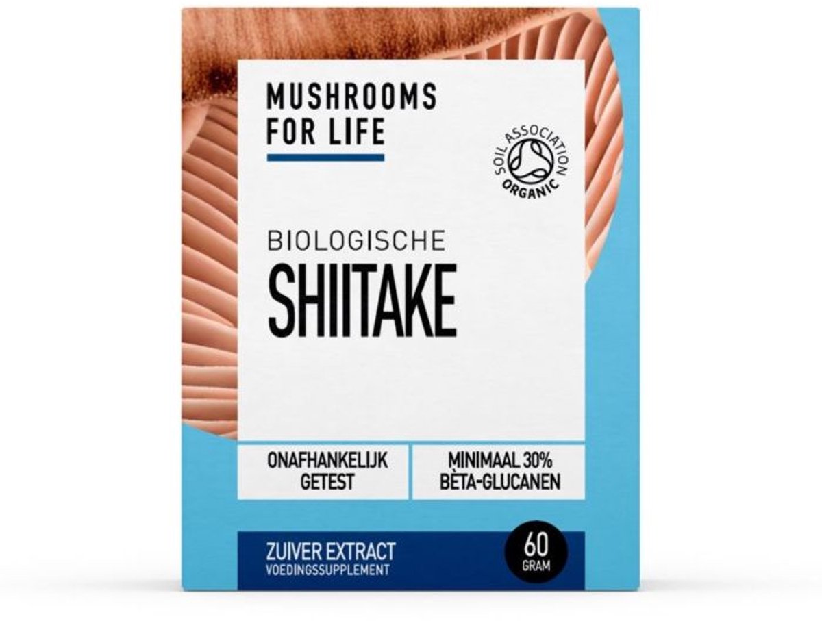 Goedkoopste Mushrooms for Life Shiitake poeder bio 60 Gram