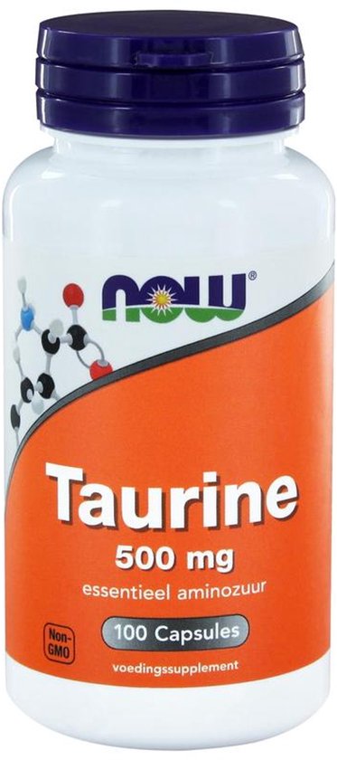 Now Taurine 500 mg Capsules 100 st