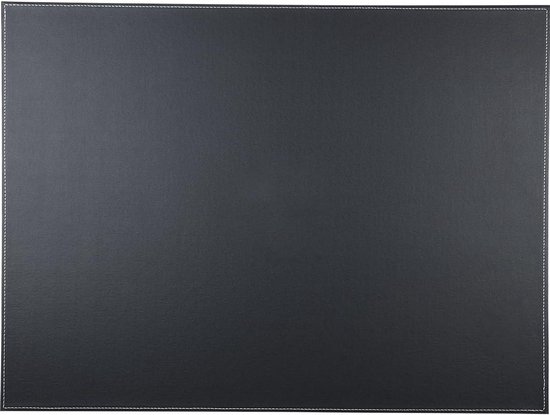 Allecto Premium - Sous-main en cuir PU noir, idéal pour écrire et servir de tapis de bureau