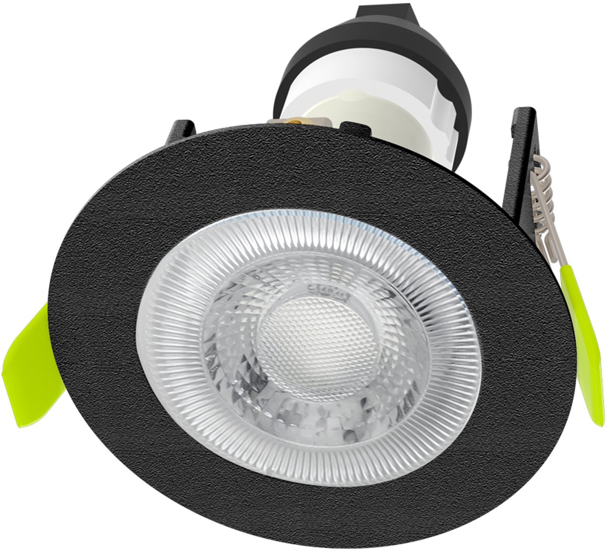 OutledTL Dylan inbouwspot - dimbaar - 1 stuk - mat zwart IP65 waterdicht 60 t/m 65 mm zaagmaat